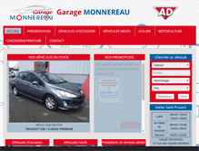Tablet Screenshot of garagemonnereau.com